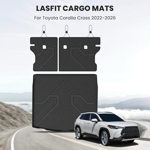 Image of LASFIT Cargo Mat for Toyota Corolla Cross 2022-2026 with Backrest Mat
