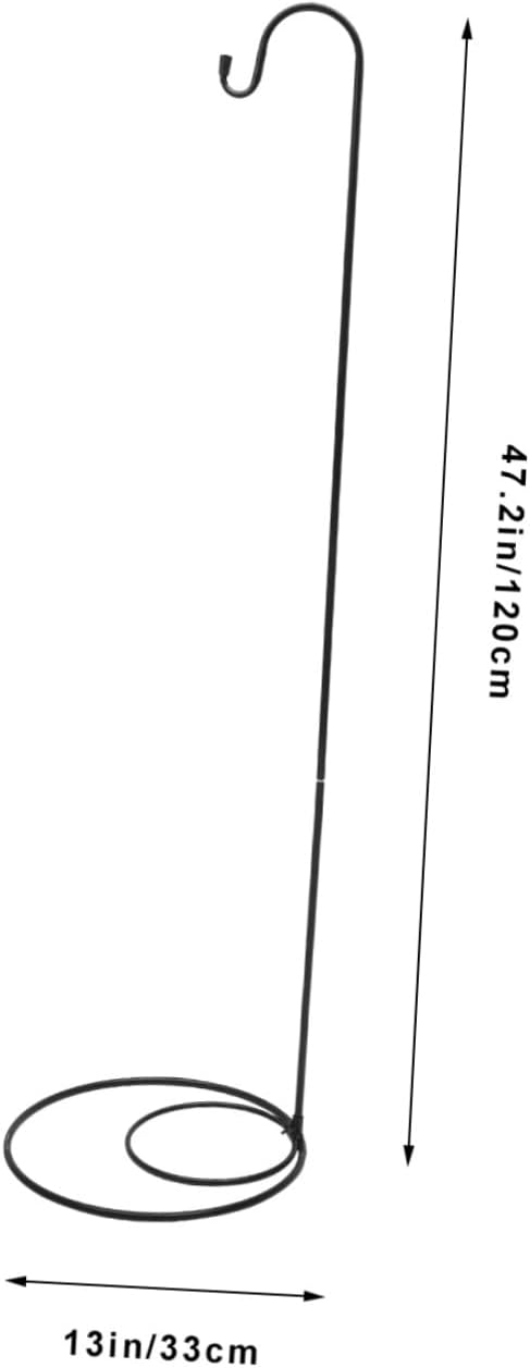 VOSAREA Garden Plant Hanging Hook Resistant Shepherd Hook for Outdoor Use Pole for Bird Feeders Lanterns and Flower Pots Iron Design