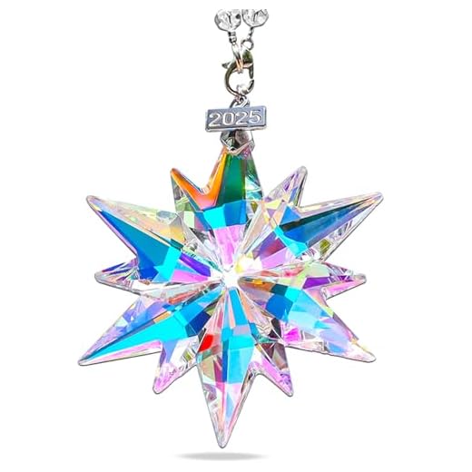 27+ Stunning Winter Wonderland Decorations to Transform Your Space 5 2025 Annual Christmas Ornaments Crystal Snowflake Star, Sparkly Crystal Ornaments for Christmas Tree, Beautiful Christmas Ornaments for Women Girls
