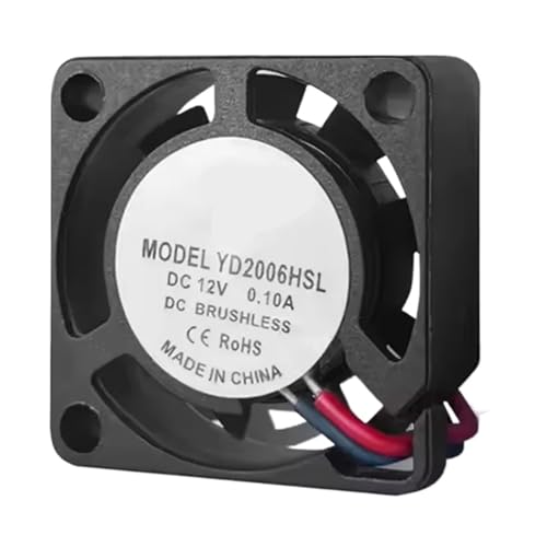 Micro ventilateur de refroidissement YD2006HSL 20mm DC12V 0,1A pour imprimante 3D et robotique