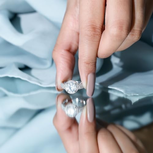 Certified Moissanite Soliatire Engagement Ring, D-Vs1 Quality, Round Moissanite Ring - Ready To Gift4