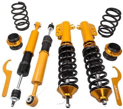 Amazon Maxpeedingrods 車高調セット トヨタfor Toyotaヤリスyaris セダンsedan ヴィオスvios 13年後モデル全長調整式 サスペンション ショックアブソーバー サスペンションキット 車 バイク