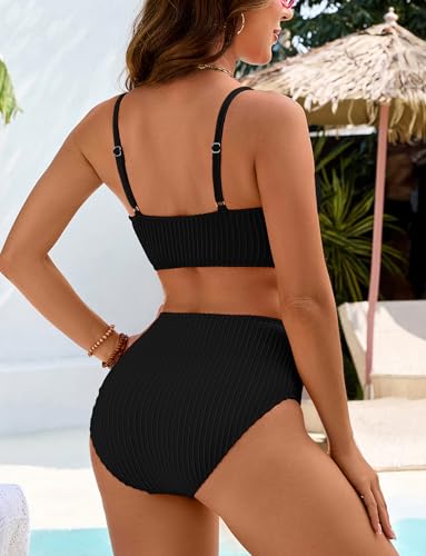 Image of BMJL Womens High Waisted Bikini Sets Tummy Control Swimsuit Swim Suit 2026