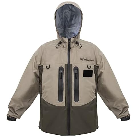 Kylebooker Fly Fishing Wading Jacket Outdoor Activities Waterproof Wader Jackets for Men and Women Cover