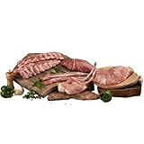Naturuel Gourmet - Pack Degustación Naturuel - 2 Chuletas de Tomahawk, 2 Costillas Tira, 2 Lagartos, 1 Secreto y 1 Presa - Envasado al Vacío en Nevera Protectora - Envío Frío con Seur