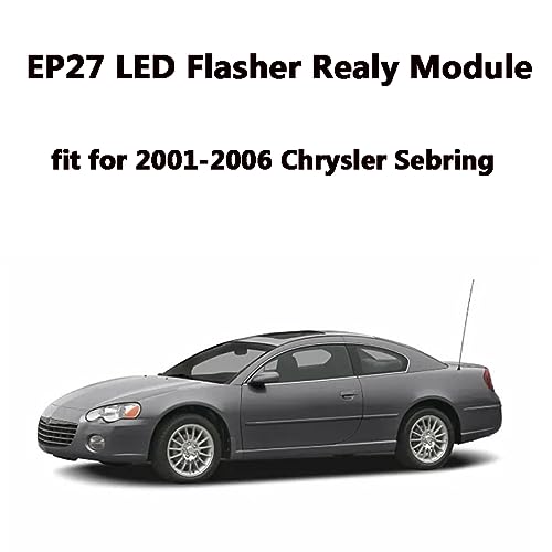 EP27 LED Flasher Relay 5 Pin Fit for 2001-05 Chrysler PT Cruiser | 2000-05 Dodge Neon | 2003-10 Dodge Viper | LED Electronic Turn Signal & Hazard Warn Realy, Stop Hyper Flash, EP27 Flasher Relay by AMFRNE - Used condition - Image 4