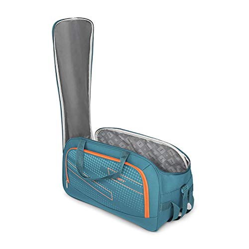 Buy Priority ARC Set of Teal Blue Polyester Wheel Duffle Bag