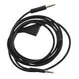 TOYMYTOY ゲームヘッド交換用オーディオケーブル ブラック互換 ロジテック 対応 耐酸化プロ仕様ヘッドフォンコード