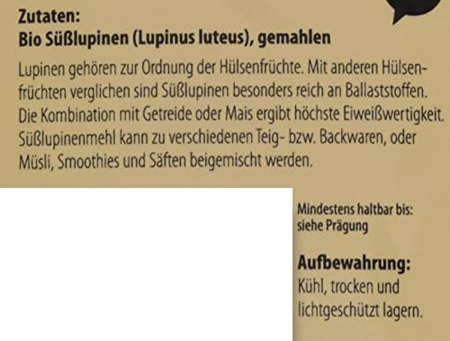 Wohltuer Bio Süßlupinenmehl 2x1kg