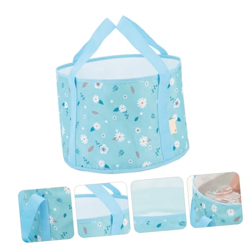 Bañera Plegable Portátil para Pies Sky-blue Mediana miniatura 4