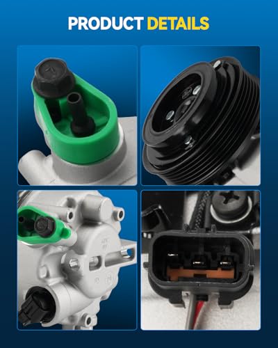 Image of PHILTOP A76314 Air Conditioner AC Compressor with Clutch for Hyundai Elantra 2017-2020 2.0L,Elantra GT 2017