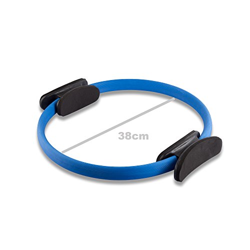Foto von EmpireAthletics – Pilates-Ring mit Polstern und 35 cm Durchmesser für Pilates, Yoga, Ganzkörper-Training, Gymnastik UVM. – Core-Trainer Circle Kreis Magic-Circle in BLAU