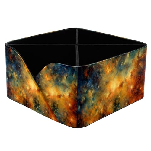 Boîte de rangement rectangulaire galaxie jaune pour libérer votre espace de vie - 2