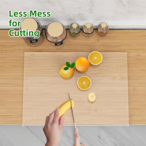 Tabla de Cortar de Acrílico con Borde para Encimera, 41,1 x 31,0 cm, Transparente, para Protección de Encimera y Preparación de Alimentos en Cocina miniatura 5