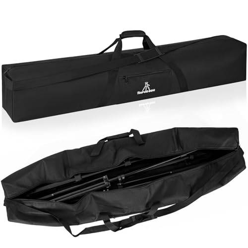 TORIBIO Tripod Carrying Case, 42x8x8in Heavy Duty Tripod Bag with Shoulder Straps and Handles, Multifunctional Monopod Case for Music Stand, Lights, Speakers, Cameras, Booms, Microphone Stands