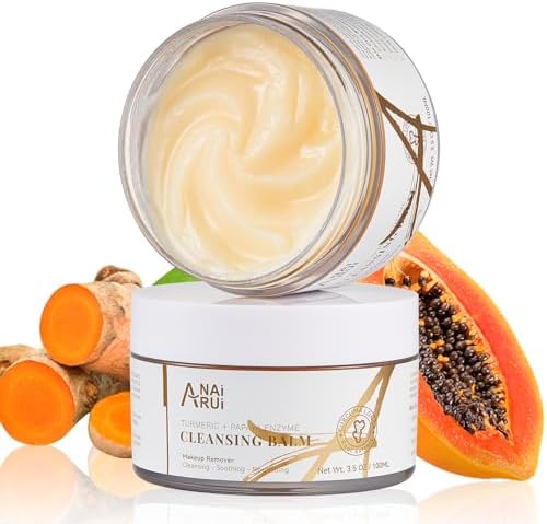 ANAiRUi Bálsamo limpiador con cúrcuma papaya, desmaquillante de c...