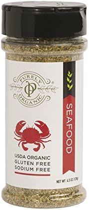 Purely Organic Spice Blend Rub - For Seafood - 4.5 Ounce