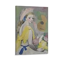 Amazon.de: KOOHTAA Marie Laurencin Femme À La Guitare Aux Fleurs