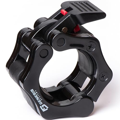 GENESIS SYSTEMS Olympic Barbell Clips 2 Inch Barbell Clamps Bar Collars Weight Quick Release - for Weightlifting - Image 3