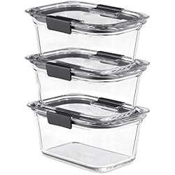 Rubbermaid Easy Find Deksel 4-delige Voedsel Opslag Container Set, Rood (1,25 Cup