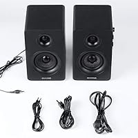 Sanyun SW208 3" Active Bluetooth 5.0 Bookshelf Speakers, Built-in 24bit DAC — image 7