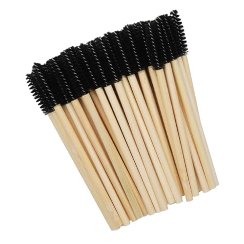 Gogogmee 100pcs Disposable Eyelash and Eyebrow Brushes Mascara Wand Applicator Set Clean Organize Makeup Application Spiral Brush Head