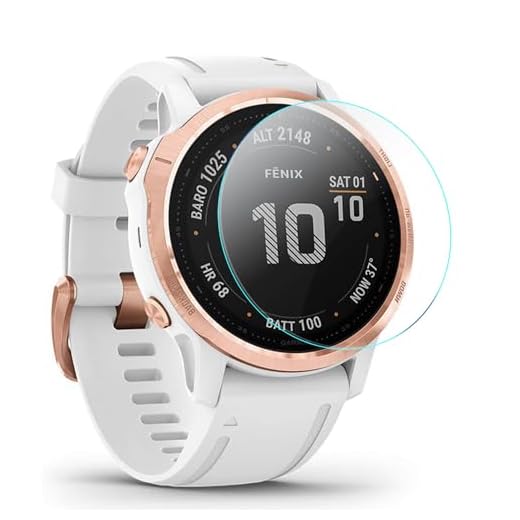 KIMILAR (3-pack) kompatibel med Garmin Fenix 6S/Garmin Fenix 6S Pro/Garmin Forerunner 745 skärmskydd, skärmskydd i härdat glas kompatibelt med Huawei Watch GT Smartwatch