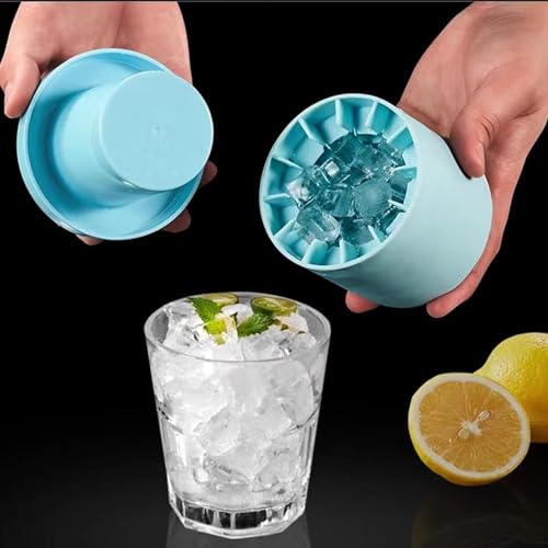 Molde de silicona para cubitos de hielo 3D 2 piezas miniatura 1