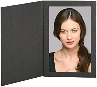 Cardboard Photo Folder Frame 4x6 - Pack of 100 Black