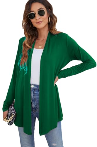 Image of Ladlop Women's Lightweight Open Front Cardigans Long Sleeve Casual Soft Drape Fall Cardigan