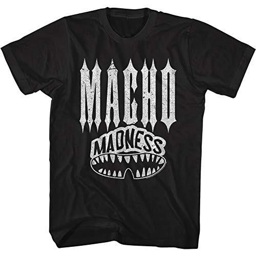 American Classics Macho Man Professional Wrestler Macho Teeth Macho Madness Adult Short Sleeve T-Shirt Graphic Tee
