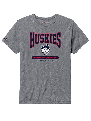JanSport NCAA Officially Licensed Pregame Short Sleeve T Shirt for Men, Soft & Breathable Triblend Crewneck T Shirt with Graphic Detailing, Everyday University Fan Apparel