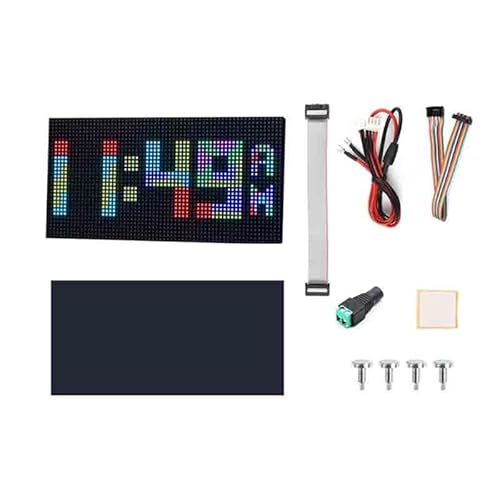 64x32 2048 RGB �t���J���[ LED �}�g���b�N�X 3mm �s�b�` P3 �f�B�X�v���C �e�L�X�g/�J���t���ȉ摜/�A�j���[�V���� ���邳 �`�F�[���\�ȃf�U�C��