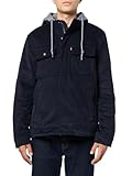 Levi's Men's Hooded Utility Jacket, Navy Corduroy, X-Large