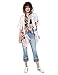 Produktbild Desigual Damen Poncho Bahamas Woman White Schal, Weiß (Crudo 1001), One Size (Herstellergröße: U)