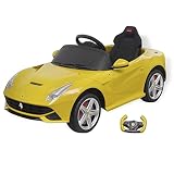 feber correpasillos ferrari f430 Color: Amarillo vidaXL Coche Juguete Correpasillos con Control Remoto Ferrari F12 Amarillo 6V
