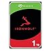 Produktbild Seagate IronWolf 1 TB interne Festplatte NAS HDD, 3.5 Zoll, 5400 U/Min, CMR, 64 MB Cache, SATA 6 GB/s, silber, FFP, inkl. 3 Jahre Rescue Service, Modellnr.: ST1000VN008