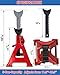 USYATO 3 Ton Jack Stands (6,600 lbs) - Heavy Duty Car Jack Stand with Double Pin Locking, Adjustable 11.22