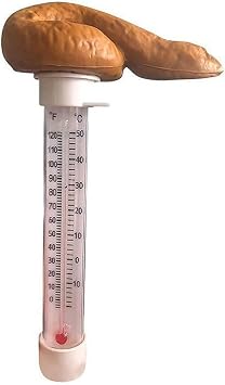 Pool Thermometer,Floating Thermometer, Swimming Pools Thermometer Floating Poop Prank Water Thermometer for Spas Hot Tubs