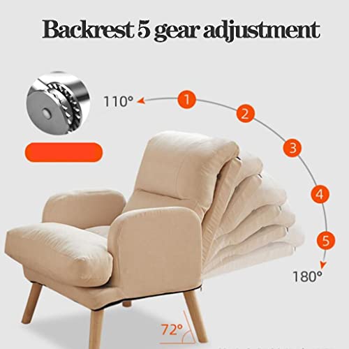 Amazon.co.jp: フットスツール付きアームチェア、ファブリック