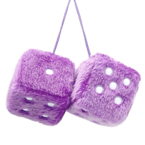 YGMONER Purple Fuzzy Dice