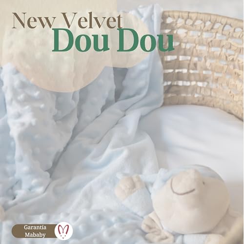 Miniatura 3 de Mababyshop Velvet Canastilla Bebé Personalizada Unisex Con Manta Burbujas, Dou Dou De Apego Y Primera Puesta, Regalo Baby Shower, Gris