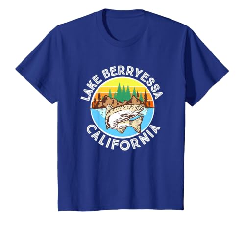 Vintage Lake Berryessa California T-Shirt, Youth, Royal Blue, 3T