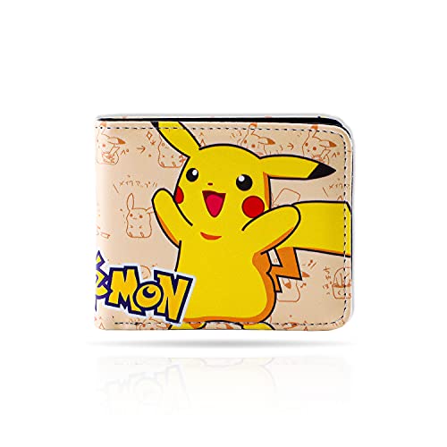G-Ahora Anime Bifold Leather Wallet Purse Credit Card Holder Pikachi Coin Purse For Teen Boys Girls Kids(Wc 1) #TOP17