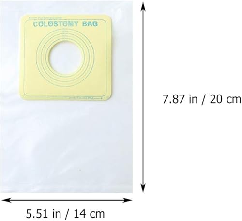 Miniatura 7 de EXCEART Bolsa de ostomía desechable de plástico transparente para iseostomía, bolsa de cuidado de ileostomía, bolsa de cuidado de ileostomía, 60 uds
