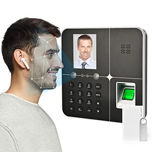 Gelttulu Fingerprint Time Clocks For Employees, 4 In 1 Upgraded Wifi Version Attendance Machine With Fingerprint, Face, Rfid And Password For Business And Office, 2.4 Inch Tft Lcd Scree #TOP10