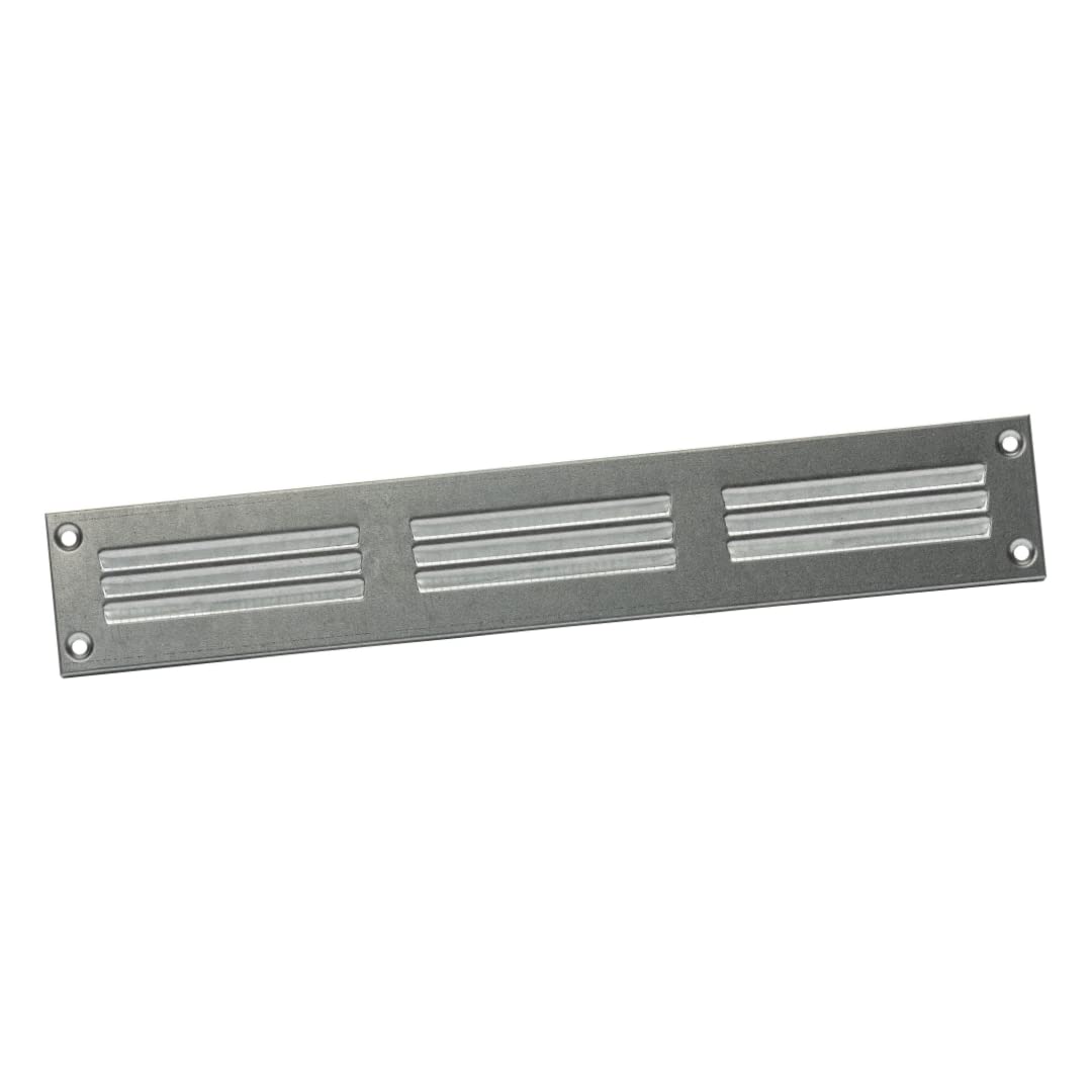 Europlast Galvanised 300X50mm / 12X2" Inch Metal Air Vent Grille Cover With Insect Mesh - Ventilation Cover
