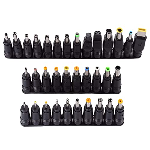 34-teiliger x Universal-Netzteil 5.5x2.1mm AC DC Stecker Kit DC Stecker passend für Notebook, Computer und Audio, TV, etc