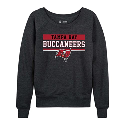 NFL Women's Plus Size Team Block Charcoal Crewneck- Tagless Pullover - Relaxed Raglan- Stay Cool and Stylish at Game Day
