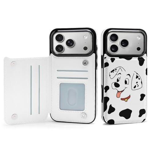 iPhone 17 Pro Max 用 ケース 手帳型 101匹わんちゃん アイフォン17用 対応 スマホケース Case 財布型 カード収納 携帯ケース おしゃれ